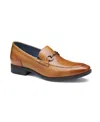 Johnston & Murphy Men's Gibbons Bit Loafer In Tan Hand Stained Full Grain