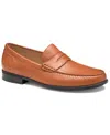Johnston & Murphy Men's Harrison Penny Slip-on Round Toe Loafers In Brown