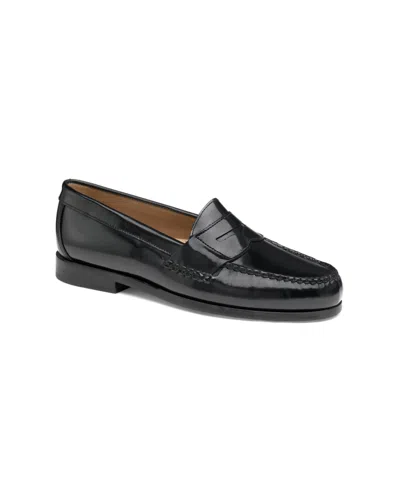 Johnston & Murphy Men's Hayes Penny Slip-on Loafers In Black