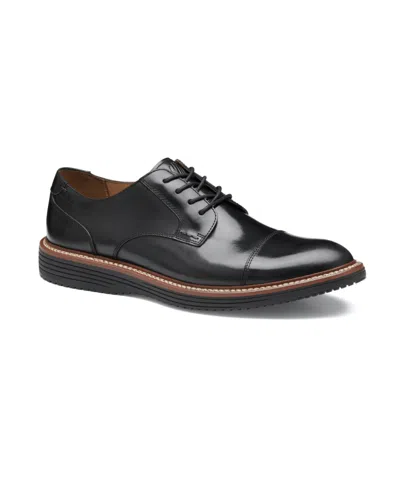 Johnston & Murphy Men's Hodges Cap Toe Dress Shoe In Black Full Grain