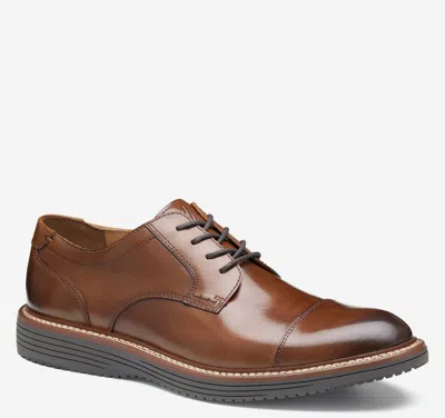 Johnston & Murphy Men's Hodges Cap Toe Lace Up Dress Casual Shoe In Brown