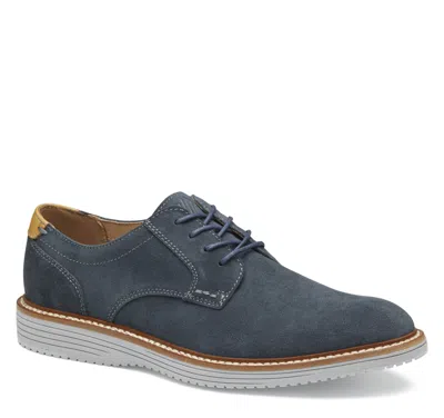Johnston & Murphy Men's Hodges Plain Toe Shoe In Blue