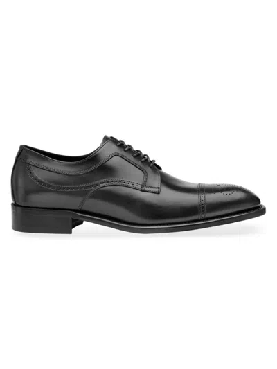 Johnston & Murphy Men's J & M Collection Ellsworth Leather Lace-up Oxfords In Black