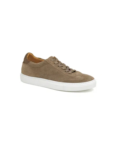 Johnston & Murphy Men's Jake Perf U Throat Sneaker In Taupe Italian Suede