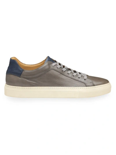 Johnston & Murphy Men's Jared Leather Sneakers In Gray
