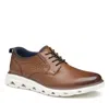 Johnston & Murphy Men's Jenkins Leather Plain Toe Dress Casual Lace-up Shoe In Brown