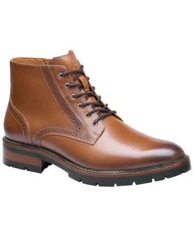 Johnston & Murphy Men's Keegan Plain-toe Boots In Brown