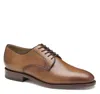 Johnston & Murphy Men's Kensington Plain Toe Lace Up Oxford Shoe In Brown