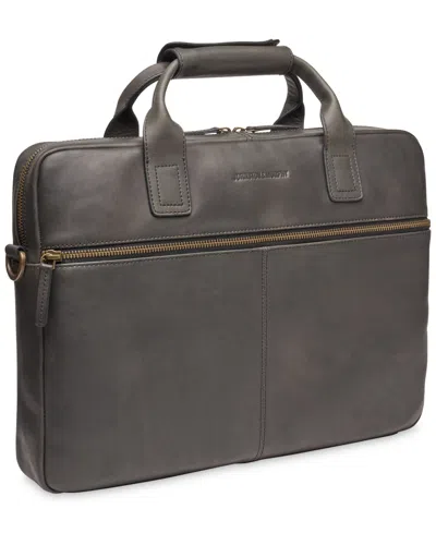 Johnston & Murphy Men's Leather Briefcase In Black