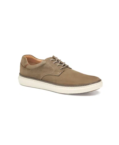 Johnston & Murphy Men's Mcguffey 2 Plain Toe Sneaker In Taupe Tumbled Nubuck