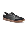 Johnston & Murphy 251575 Mens Lace-up Manmade Derby Shoes In Black Full Grain,suede