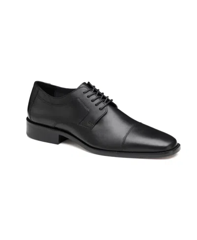 Johnston & Murphy Men's Novick Cap Toe Lace Up Oxford Shoes In Black