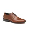 Johnston & Murphy Men's Novick Cap Toe Lace Up Oxford Shoes In Tan