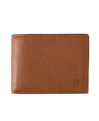 Johnston & Murphy Men's Pebbled Billfold Wallet In Brown