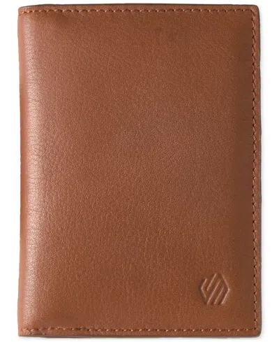 Johnston & Murphy Men's Pebbled Leather Bifold Wallet In Tan