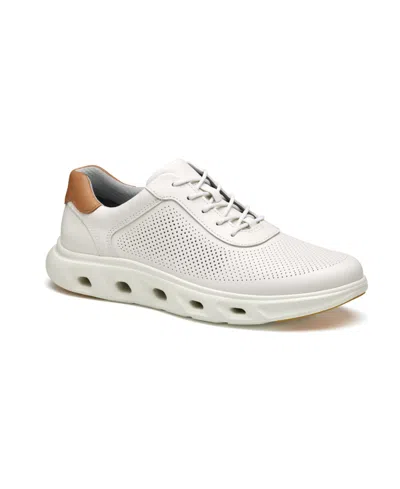 Johnston & Murphy Men's Reactivate U-throat Sneaker In White Full Grain