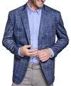 Johnston & Murphy Men's Regular-fit Sport Coat In Blue Plaid