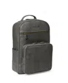 Johnston & Murphy Men's Rhodes Backpack In Black Full Grain Leather