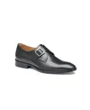 Johnston & Murphy Men's Richland Monk Strap Dress Shoes In Black Full Grain