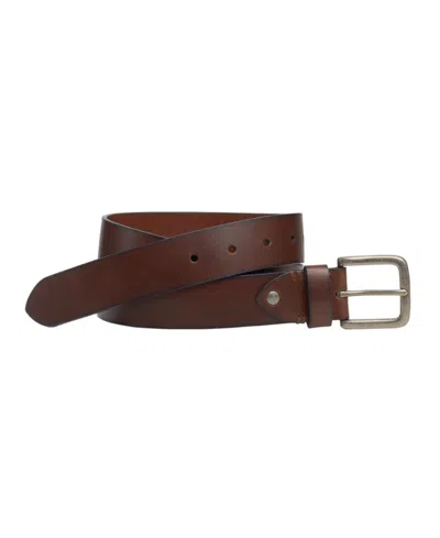 Johnston & Murphy Men's Rivet Belt In Dark Brown