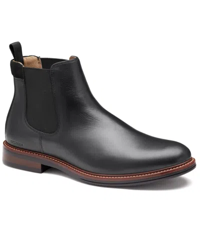 Johnston & Murphy Men's Round Toe Durham Chelsea Boots In Black