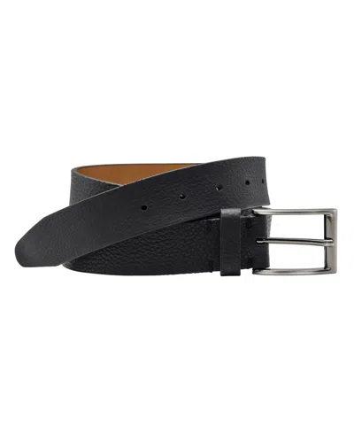 Johnston & Murphy Men's Soft Pebble Belt In Black