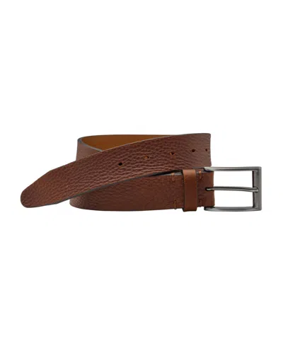 Johnston & Murphy Men's Soft Pebble Belt In Brown