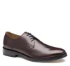 Johnston & Murphy Men's Sutton Plain Toe Lace Up Oxford Shoe In Brown