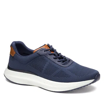 Johnston & Murphy Men's Traverse Knit U-throat Sneaker Shoe In Blue