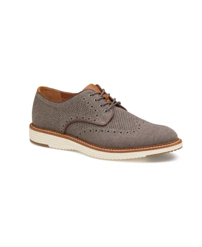 Johnston & Murphy Men's Upton Knit Wingtip Dress Shoes In Gray