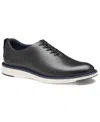 Johnston & Murphy Upton Perforated Plain Toe Oxford In Black