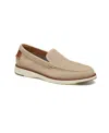 Johnston & Murphy Men's Upton Perforated Venetian Loafer In Taupe Nubuck