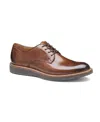 Johnston & Murphy Men's Hodges Cap Toe Lace Up Dress Casual Shoe In Tan Full Grain