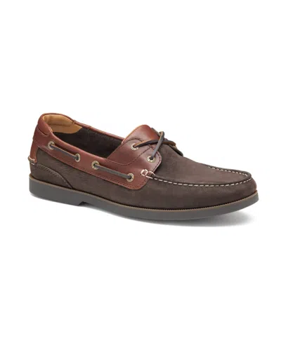 Johnston & Murphy Men's Ventura 2-eye Boat Shoe In Dark Brown