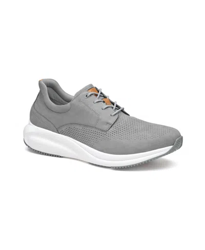 Johnston & Murphy Men's Waterproof Tr3-luxe Hybrid Shoes In Gray Waterproof Nubuck