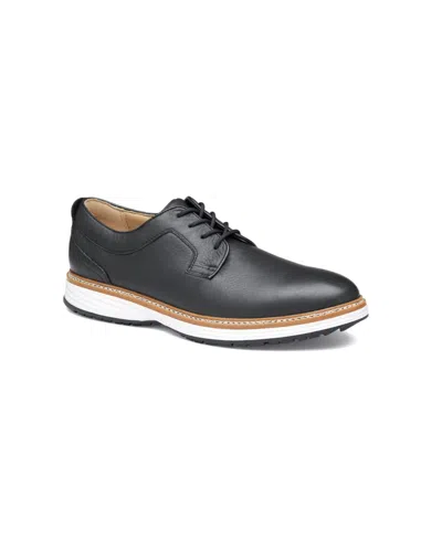 Johnston & Murphy Men's Waterproof Upton Gl1 Luxe Hybrid Shoes In Black Waterproof Full Grain