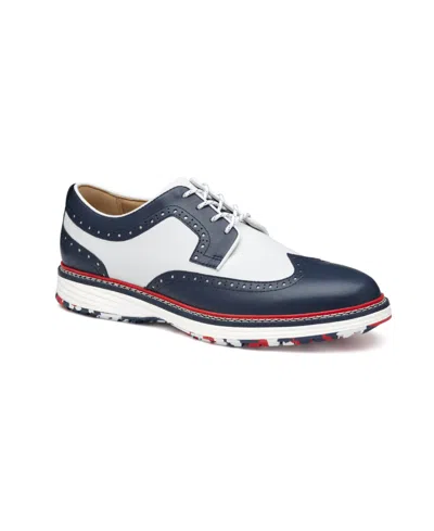 Johnston & Murphy Men's Waterproof Upton Gl3 Luxe Hybrid Shoes In Navy Waterproof Leather