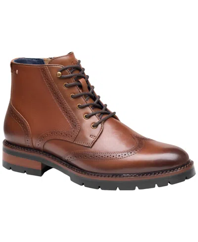 Johnston & Murphy Men's Xc Flex Cade Wingtip Boots In Brown