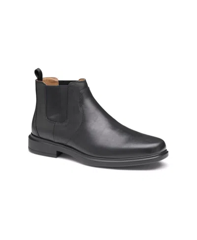 Johnston & Murphy Men's Xc4 Stanton 2.0 Waterproof Leather Chelsea Boots In Black Full Grain Leather