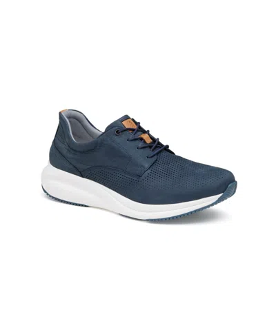 Johnston & Murphy Men's Xc4 Tr3-luxe Hybrid Waterproof Lace-up Sneakers In Navy Nubuck