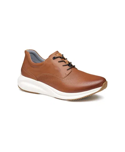 Johnston & Murphy Men's Xc4 Tr3-luxe Hybrid Waterproof Lace-up Sneakers In Tan Full Grain Leather