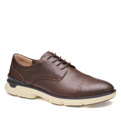 Johnston & Murphy Men's Xc4 Trevor Cap Toe Lace Up Oxford Shoe In Brown