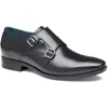 Johnston & Murphy Mens Buckle Faux Leather Oxfords