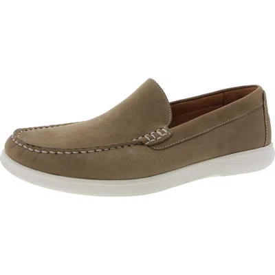 Johnston & Murphy Mens Cushioned Footbed Faux Leather Slip-on Shoes