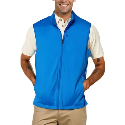 Johnston & Murphy Mens Heathered Polyester Vest In Blue