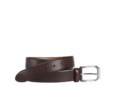 Johnston & Murphy Micro Perf Belt Belts Burgundy: 38" Waist In Pattern