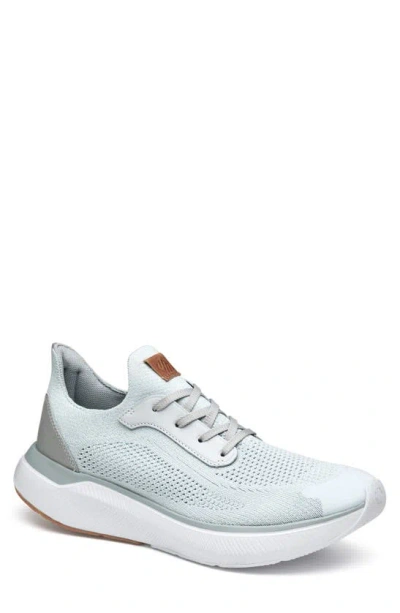 Johnston & Murphy Miles Knit Sneaker In Light Gray Knit