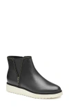 Johnston & Murphy Mitzi Ankle Boot In Black Calfskin