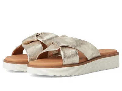 Johnston & Murphy Mitzi Knotted Slide In Gold