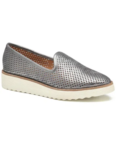 Johnston & Murphy Mitzi Suede Slip On In Gray